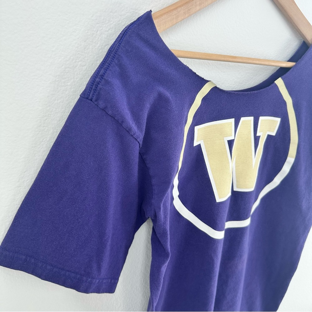 Nike University of Washington Huskies Off-Shoulder Purple Top - Picture 6 of 7